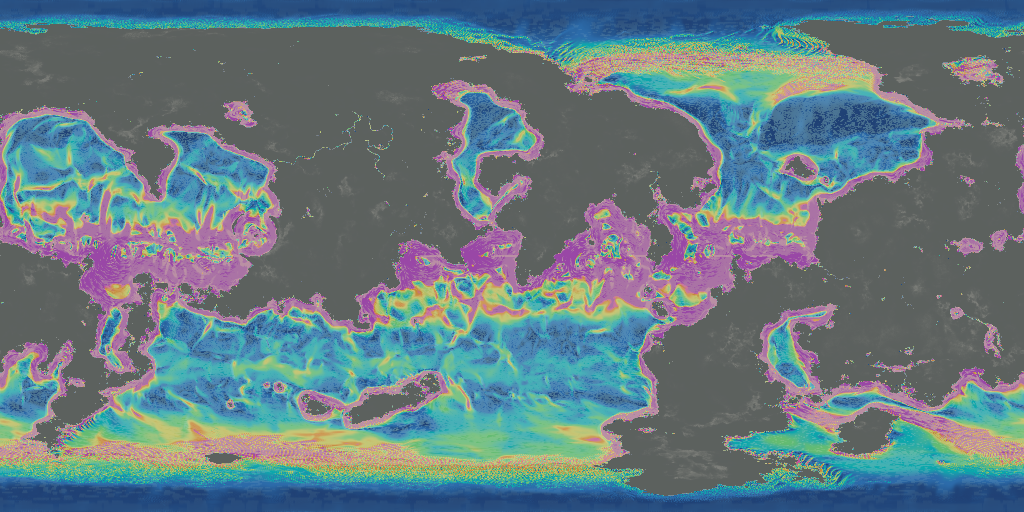 Sea Surface Circulation Map